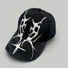 Embroidered Flame Double-edged Blade Baseball Hats New Men Women Sunshade Personal Versatile Niche Fashion Peaked Caps