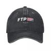 Gorra de Béisbol Lavada de Mezclilla FTP Made in Hell Moda para Hombre