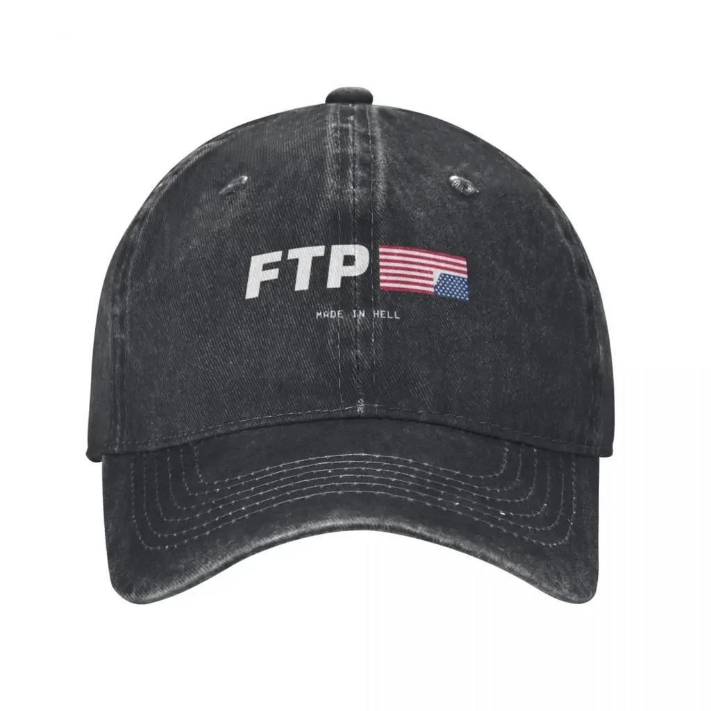 FTP Made in Hell Denim Washed Baseball Cap Fashion Men's Baseball Hat