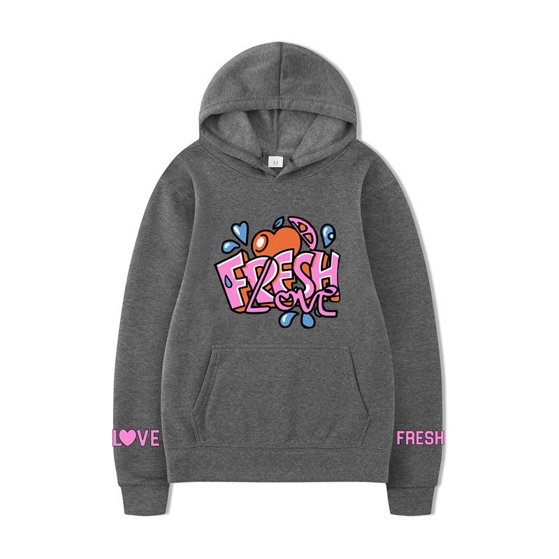 Autumn Winter Letter Print Men's Hoodie Y2K Clothes Vintage Fashion Oversize Casual Unisex Long Sleeve Pullovers