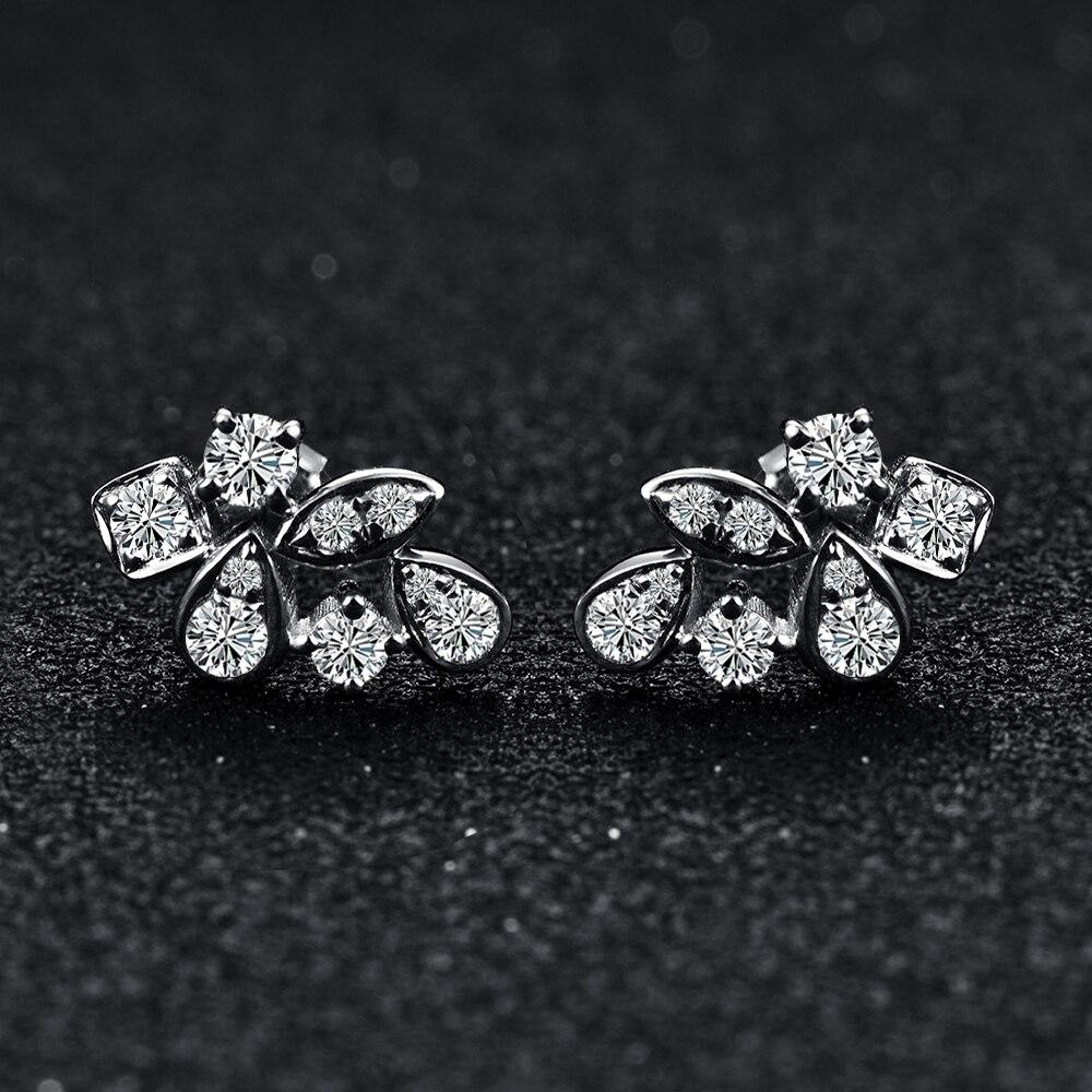 New Arrivals Moissanite Diamond 925 Sterling Silver Stud Earrings Passed Diamond Test Moissanite Fine Jewelry For Women Gift