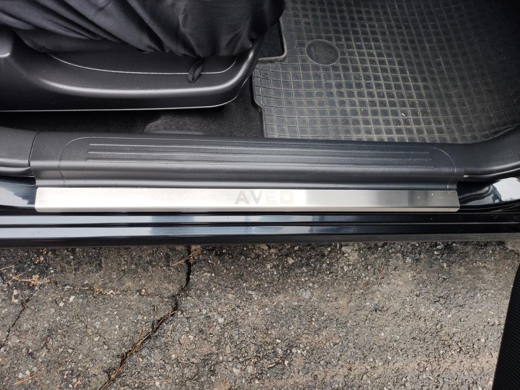 Door Sill Trims Carmos (4 Pcs, Stainless Steel) for Chevrolet Aveo T250 2005-2011