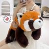 Cute soft raccoon throw pillow plush toy doll red panda doll children accompany soothing doll