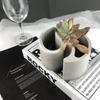 Stampo per Vaso da Fiori in Silicone Stampo per Piantine Succulente Stampo in Cemento e Gesso Stampo Rotondo in Cemento di Cemento per Portapenne Fai da Te, Decorazioni per la Casa