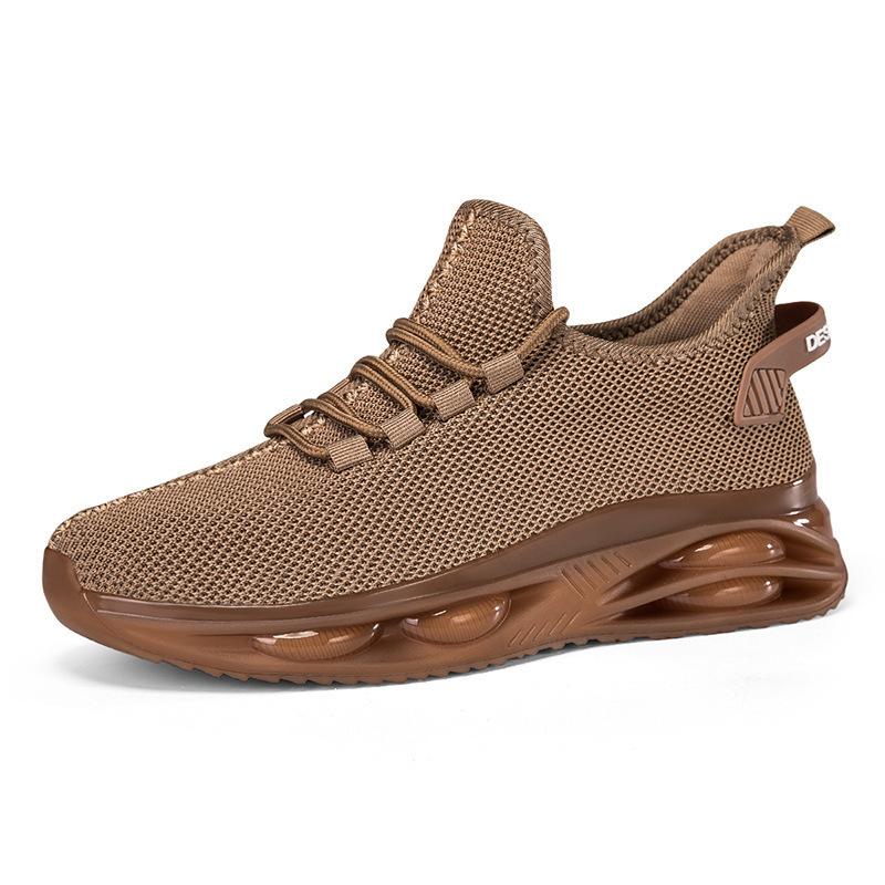 Light Running Shoes for Men Knitted Mesh Casual Sneakers Breathable Walking Jogging Sports Shoes Outdoor Trainers