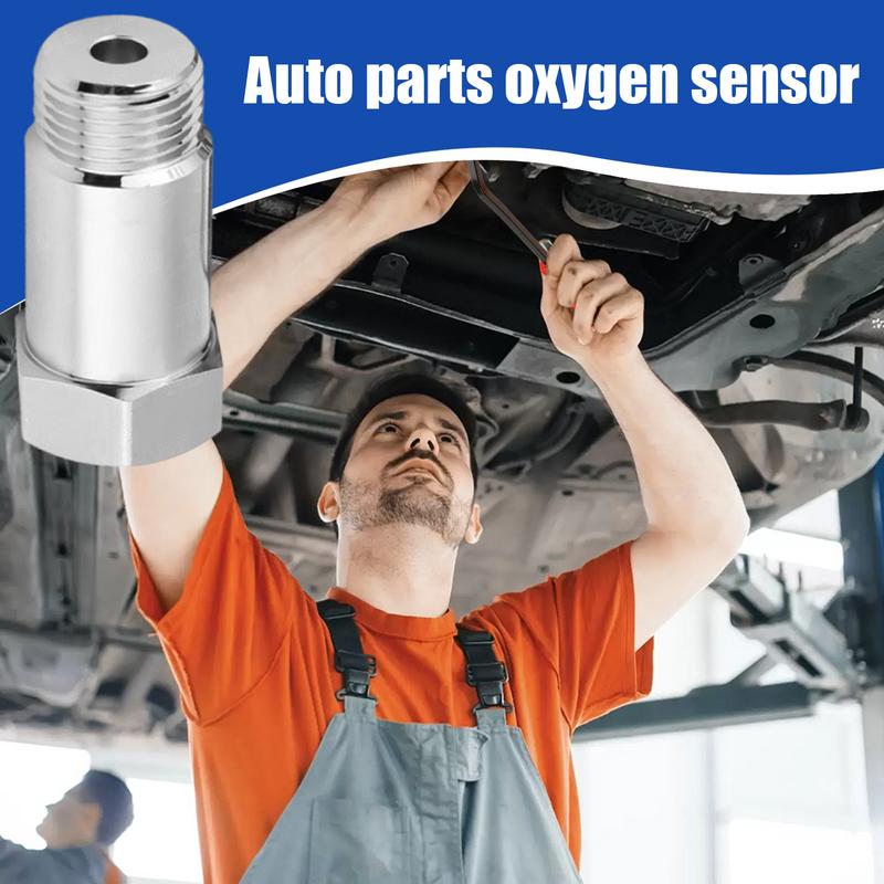 O2 Sensor Spacer Stainless Steel O2 Sensor Connector Auto Oxygen Sensor Oxygen Sensor Connector Oxygen Sensor Accessories For
