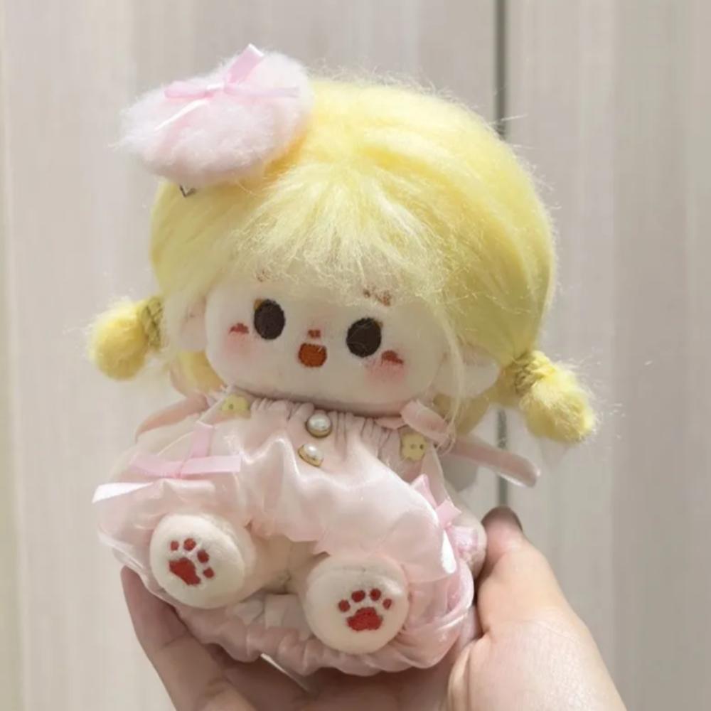 

with Wing 10cm Cotton Doll Clothes Love Hairclip Doll Dress Up Set Doll Accessories рожевий