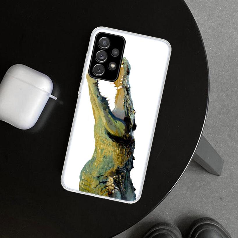 

Чехол-накладка с изображением крокодила для Samsung Galaxy A12 A22 A32 A52 A72 A02S A51 A50S A31 A20S A10S Note 20 Ultra 10 Plus Galax Samsung Note 20