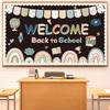 Welcome Bulletin Board Decorations Back To School Boho Classroom Decoration Boho Rainbow Welcome Back Bulletin Board Set Cutouts for School Office