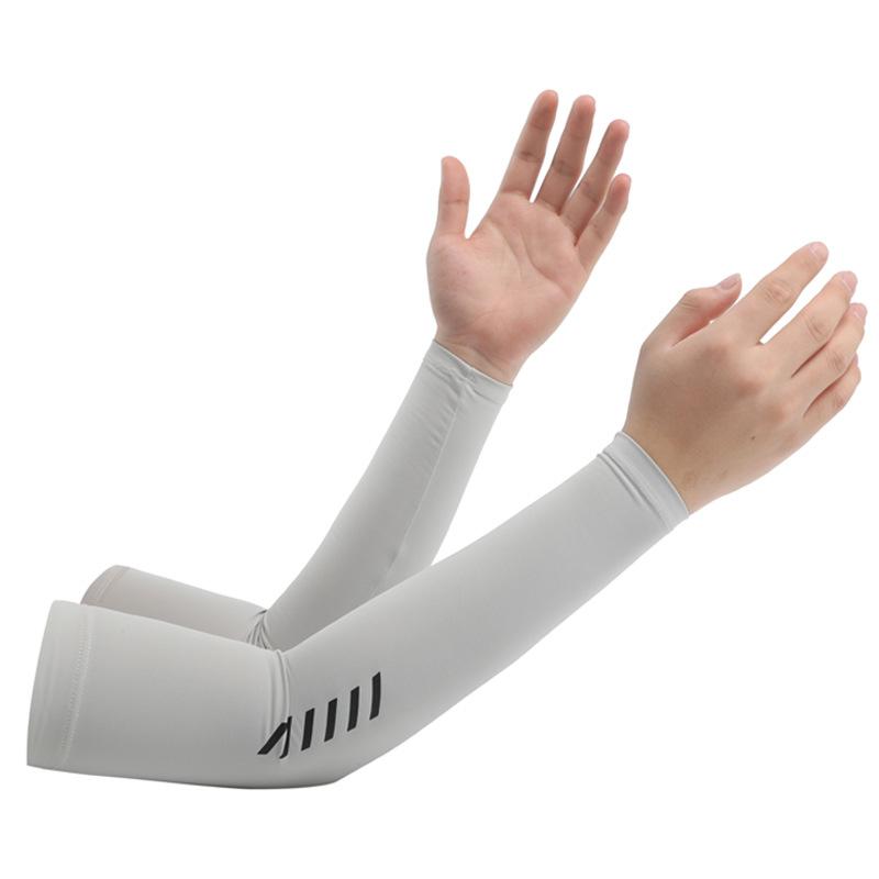 Summer Sunscreen Ice Silk Sleeves Outdoor Sports Cycling Fishing Golf Driving Simple Men's Cold Sleeves
