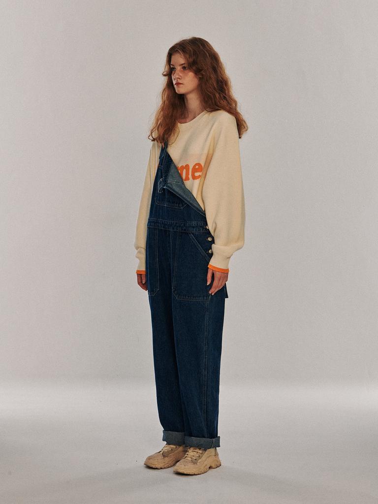 SOME PLACE Some Graphic Oversized Pullover Knit T-Shirt [Cream]