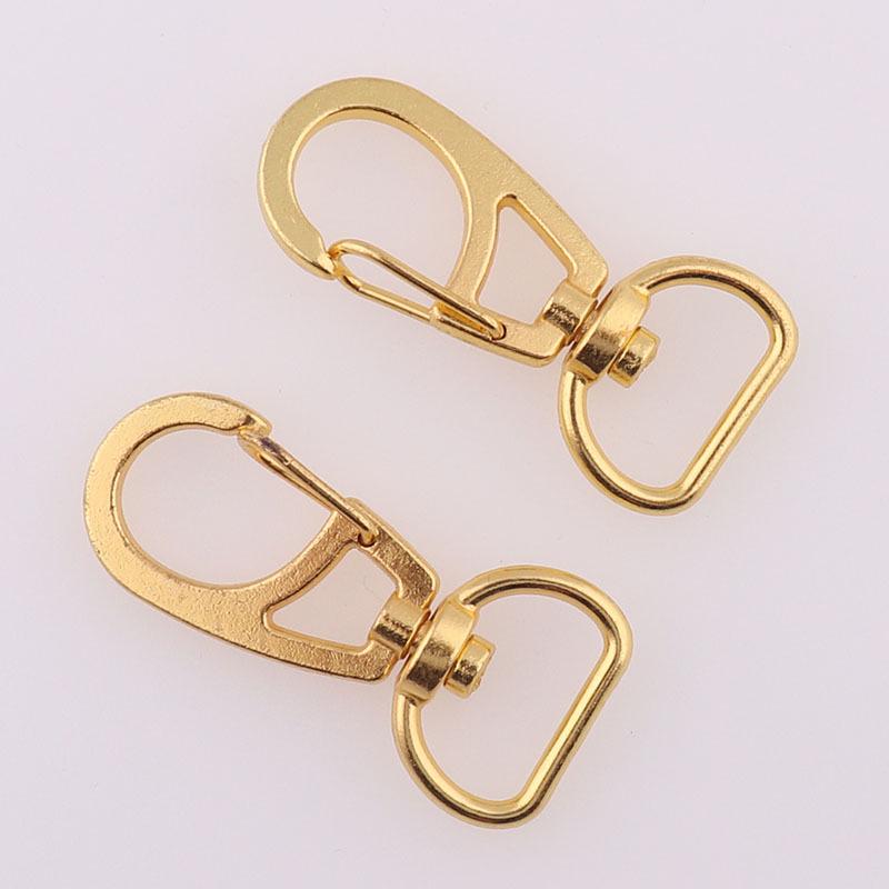 11mm Gold Dog Clasp Hook Buckle for Handbag Hardware and Keychain Accessories
