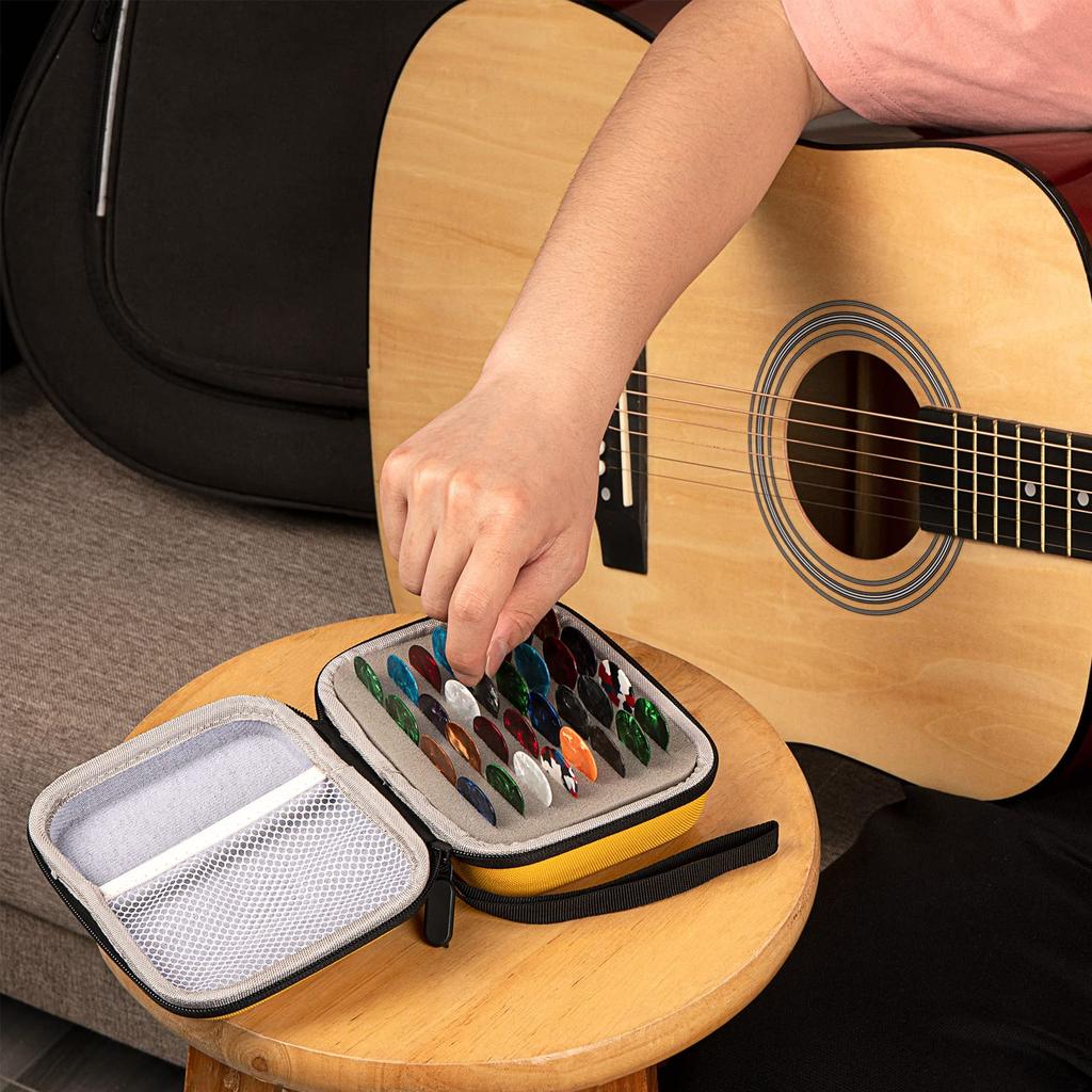 Guitar Pick Holder Case for Fender Dunlop D'Addario Dunlop Musical Instruments, Guitar Accessories, All Sizes, Pick Storage Pouch, Box Bag Only