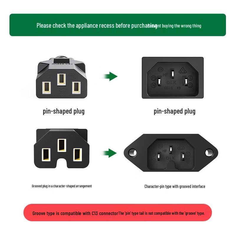 

XINK Pure Copper 1 Sq mm 3-Prong Power Cord