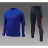 Quick-Dry Long Sleeve Half-Zip Sports Set Men Women Running Gym Football Training In Winter