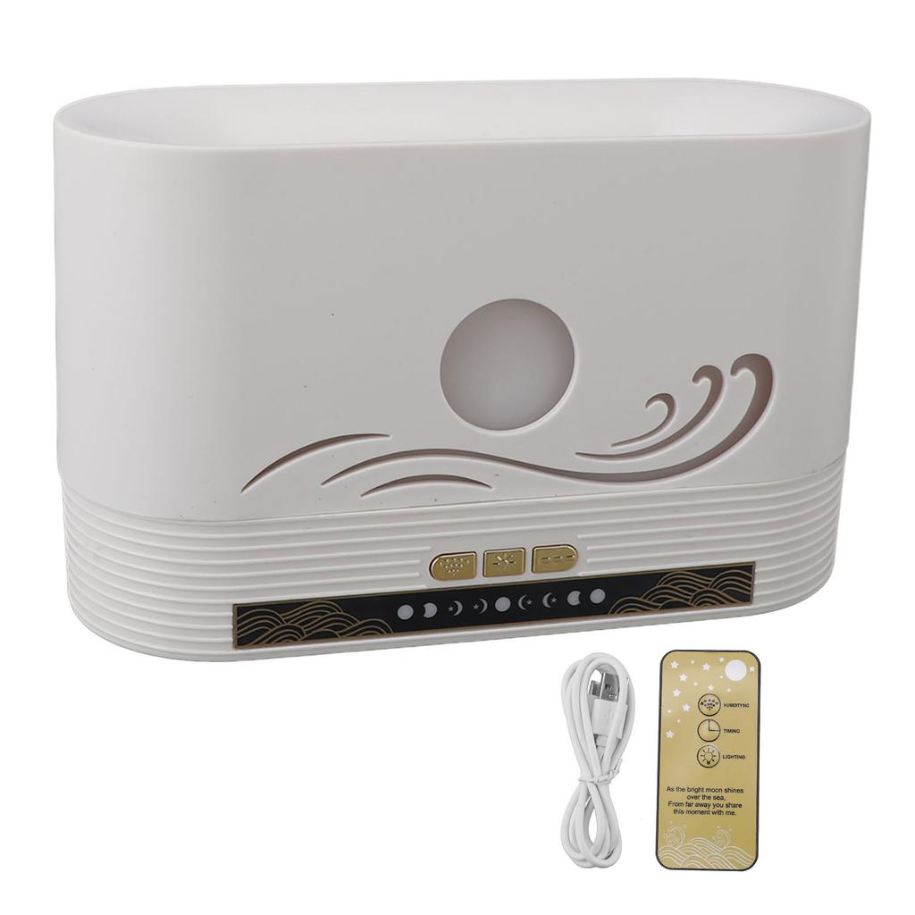 Flame  Diffuser Humidifier 250ml Simulated Flame Aromatherapy  Mist Diffuser for Living Room