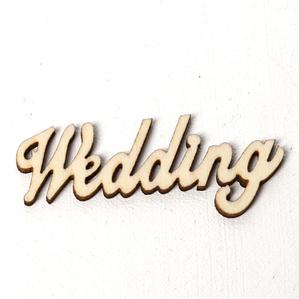 60 Pieces Wooden Letters Wall Hanging Vintage Style Unfinished Signs Home Supplies Love Weddings Party Decorative Props Gifts