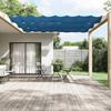 VidaXL Vertical Awning Protection Screen Balcony Privacy Screen Patio Awning Outdoor Garden Blue 100x600 Cm Fabric 148454