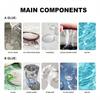 Ceramic Tile Repair Paste Ceramic Tile Repair Small Holes Ceramic Tile Repair Kit AB Mix Paste Tile Adhesive Porcelain Sink Repair Kit White