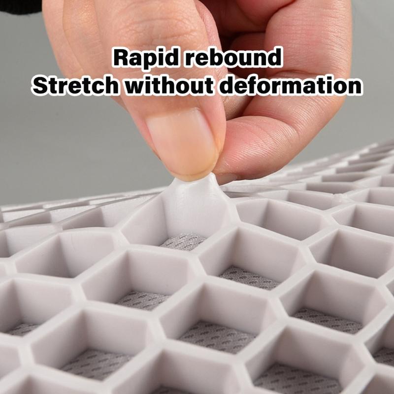 Ventilated Breathable Ice Cooling Car Seat Pad With Mesh And Spinal Support For Hot Weather Comfort Extended Driving