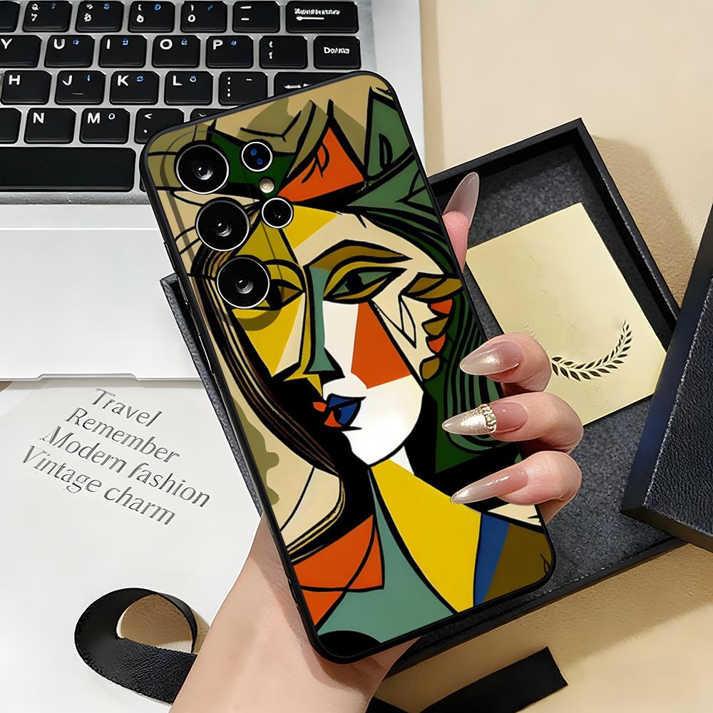 Kunstenaar Pablo-Picasso Telefoonhoesje Voor Samsung S26 S25 S24 FE S23 S22 S21 Plus S20 Ultra Note20Ultra Zwart Zacht Hoesje