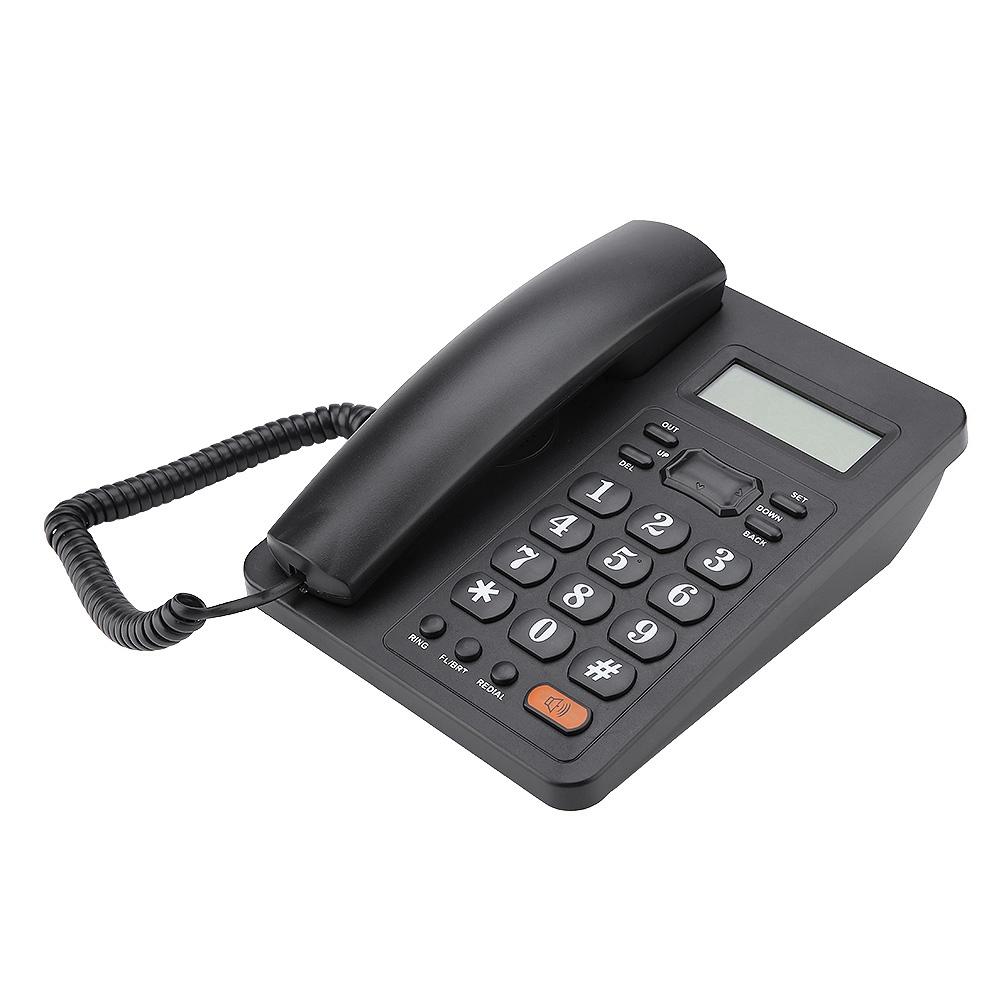 Wired Home Office Caller ID Display Landline Fixed Telephone with Redial Function