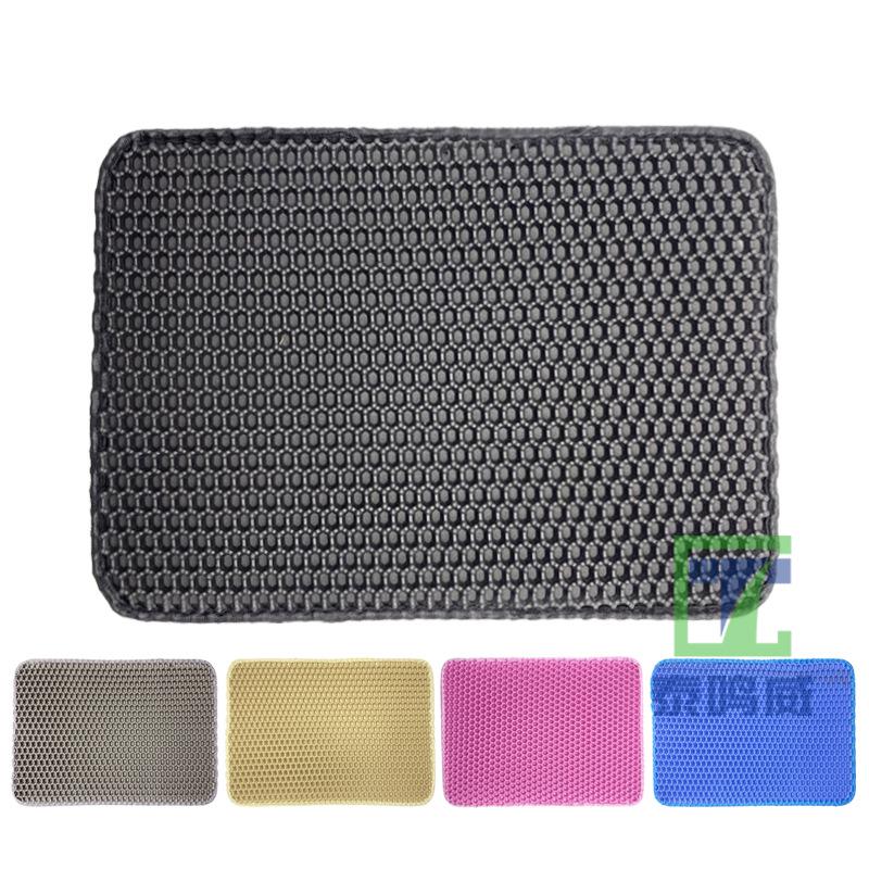 Extra Large Honeycomb Anti-Tracking Cat Litter Mat - Double Layer, Anti-Spill Design for Sand Control