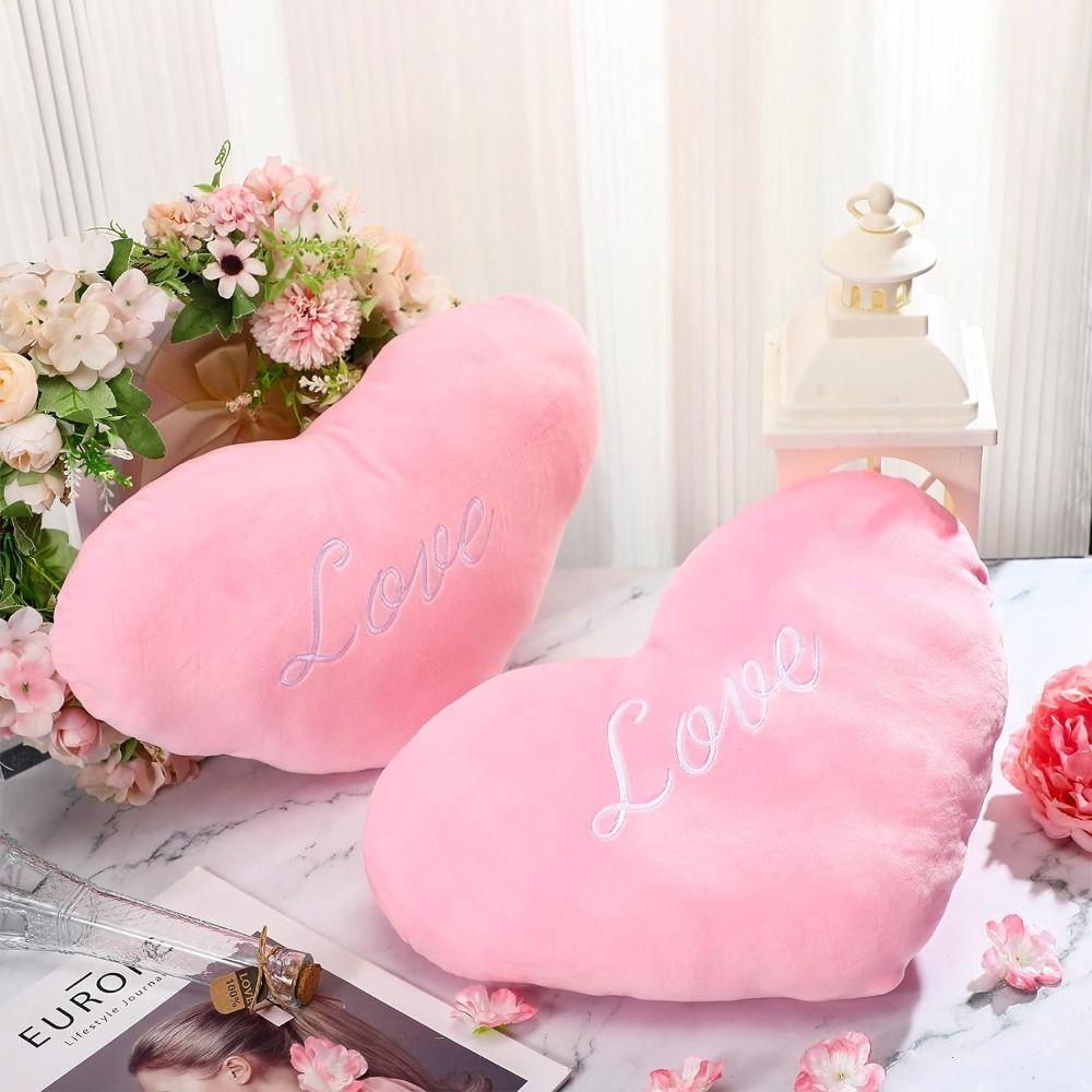 Heart Shape Heart Plush Pillow Valentines Day Stuffed Pillow New Soft Pillow