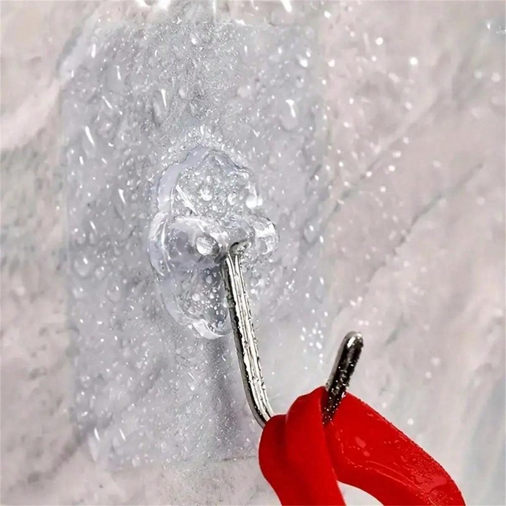 10PCS Transparent Seamless Adhesive Hooks, Strong Wall Mounted Hooks, Photo Frame Traceless And Nail Free Screw Hanging