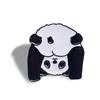 Panda Pins Backpack Pins Alloy Enamel Brooch Funny Panda Brooch Cowboy Badge Pin for Bookbags Clothes Jackets Hat Decor