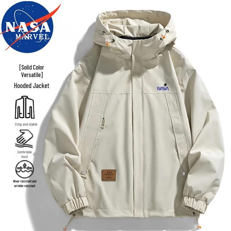 NASA MARVEL Men's & Couple's Hooded Workwear Jacket