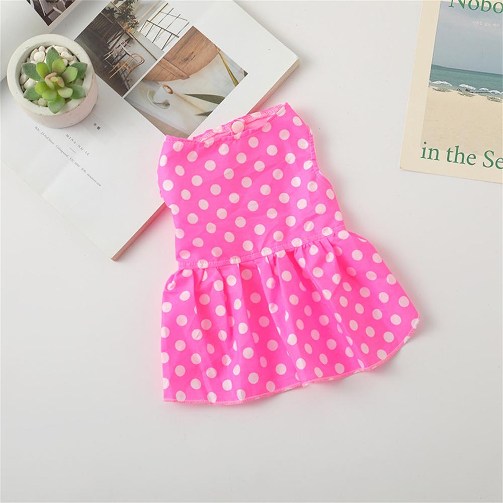 Vestido Falda Perro Cachorro Delgado Verano Estampado de Puntos Vestidos para Mascotas Perros Pequeños Yorkshire Chihuahua mascotas Ropa vestidos para perros