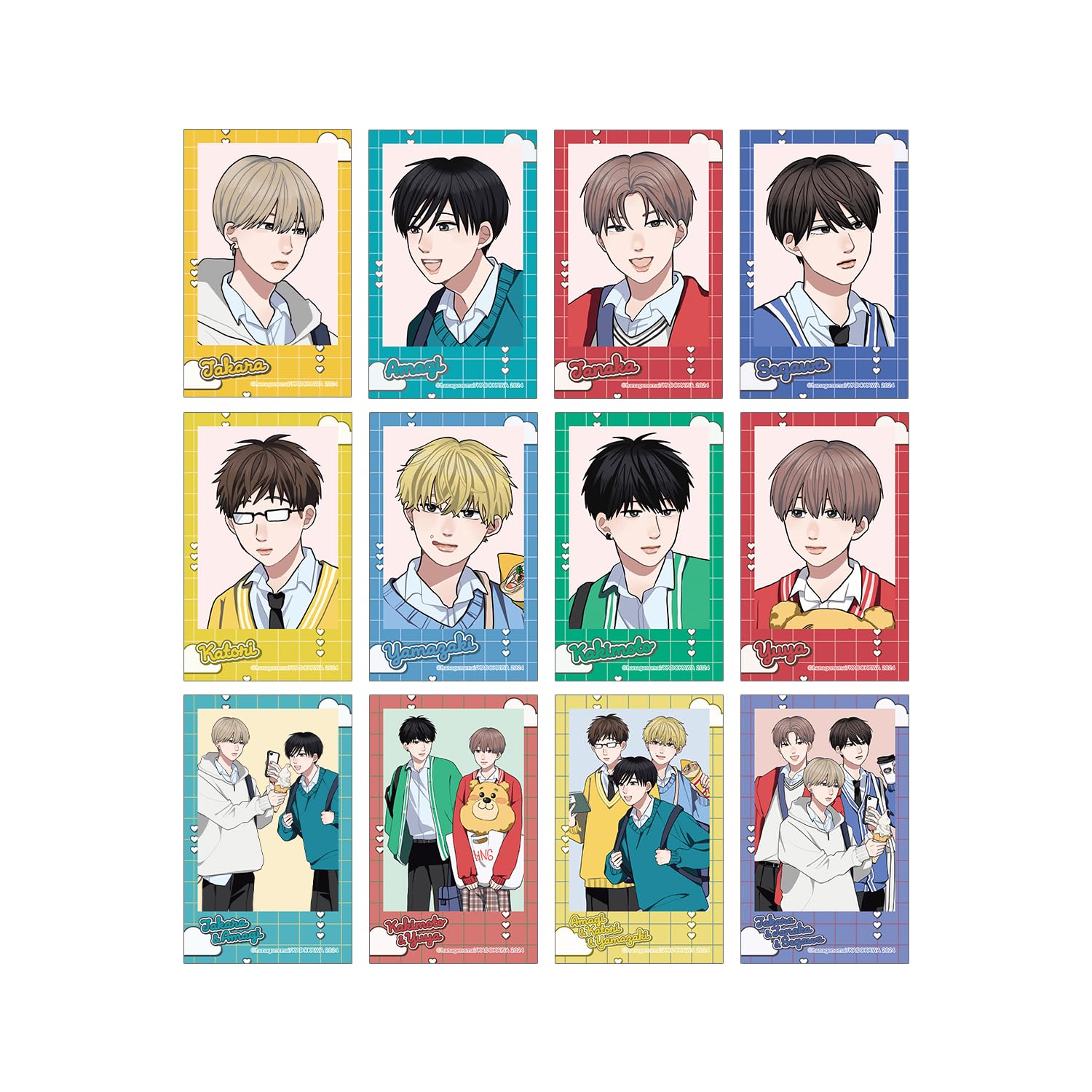 

и и от Mai trading иллюстрация в стиле моментальной камеры коробка из 12 штук Такаёси-кун Амаги-кун Друзья моего брата Ханагено, версия после школы,