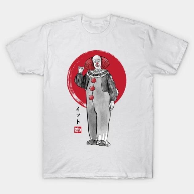 pennywise Japanese horror Christmas birthday halloween funny gift t shirt S