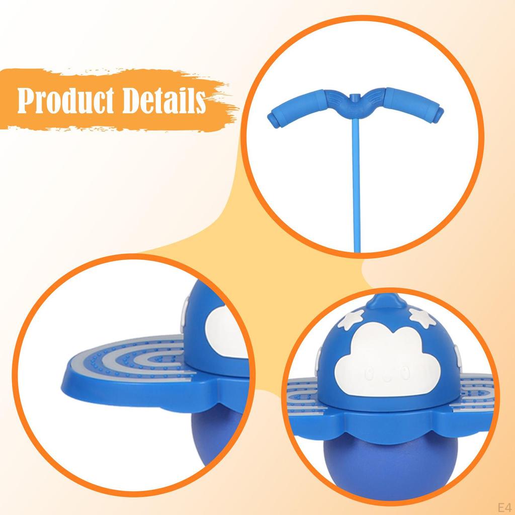 Ball Bouncing with Colorful Light Accessories Children Adults Boys Girls Jump Board High