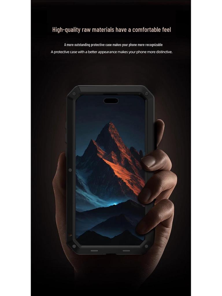 Husă Metalică Robustă pentru iPhone 17 Pro Max: Protecție Impermeabilă, Rezistentă la Praf și la Căderi