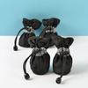 4 Stück Wasserdichte Hundeschuhe für Kleine Hunde Chihuahua Verstellbar Reflektierend Regenstiefel Welpe Haustier Katze Socken Stiefeletten Haustierprodukte