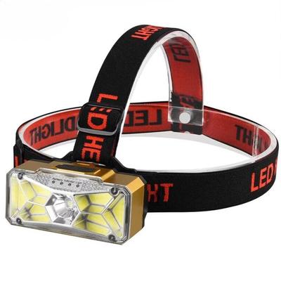 Linterna frontal COB recargable para exteriores