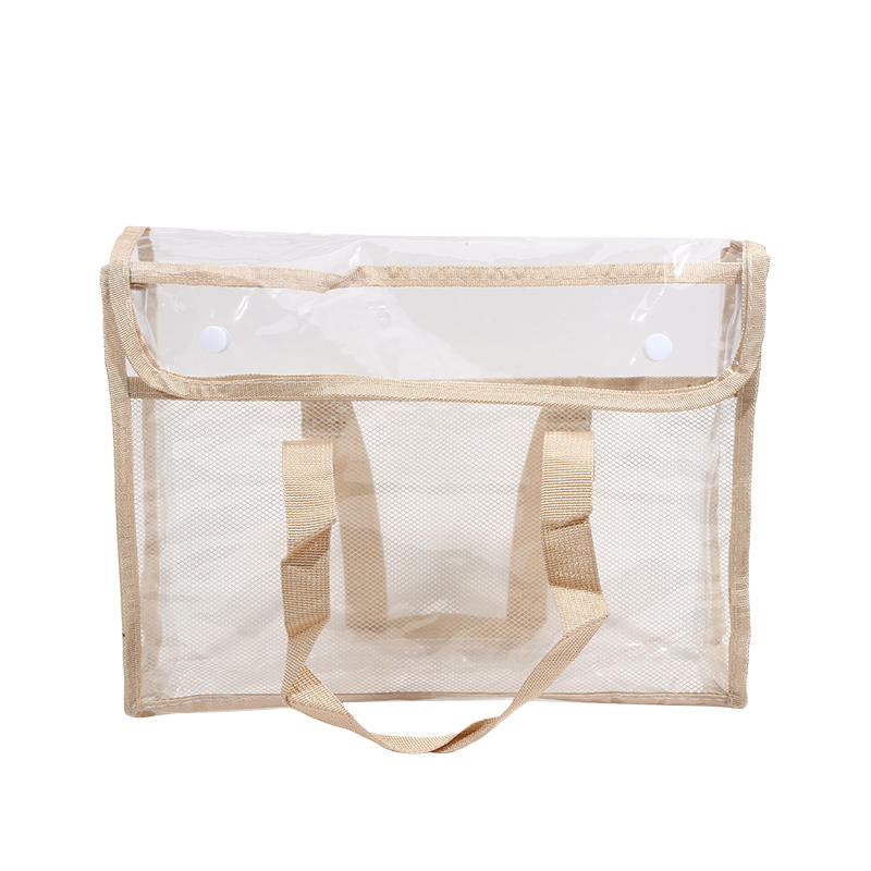 Папка расширяющаяся карман для хранения файлов со встроенным органайзером 1 шт. Студент Большая вместимость Портативная Прозрачная Водонепроницаемая Сумка-тоут жёлтый