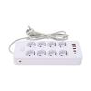5.91ft Power Strip 8 AC Outlets 5 USB Ports Flame Retardant Power Strip for Office Dorm Home Use EU Plug 100   240V