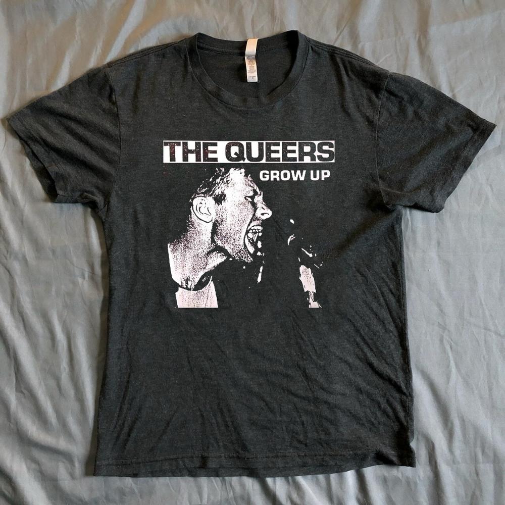 

The Queers Queers - Grow Up Dark Heather Shirt Full Size S-5XL Gift Fans AL829 Unisex T-Shirt L