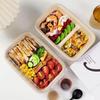Changbaosen 750ml Pulp Compartment Disposable Meal Boxes