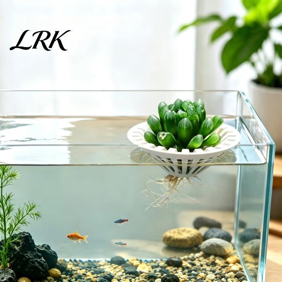 Floating Fish Tank Plant Holder 3D Printed Aquarium Holder, Water Hydroponic Planter Basket, Decor Container Pot, Aquascape Decoration for Plants