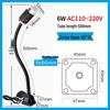 Luci da lavoro a LED magnetiche per macchine CNC e fresatrici, 220V/24V, design con tubo flessibile a collo di cigno
