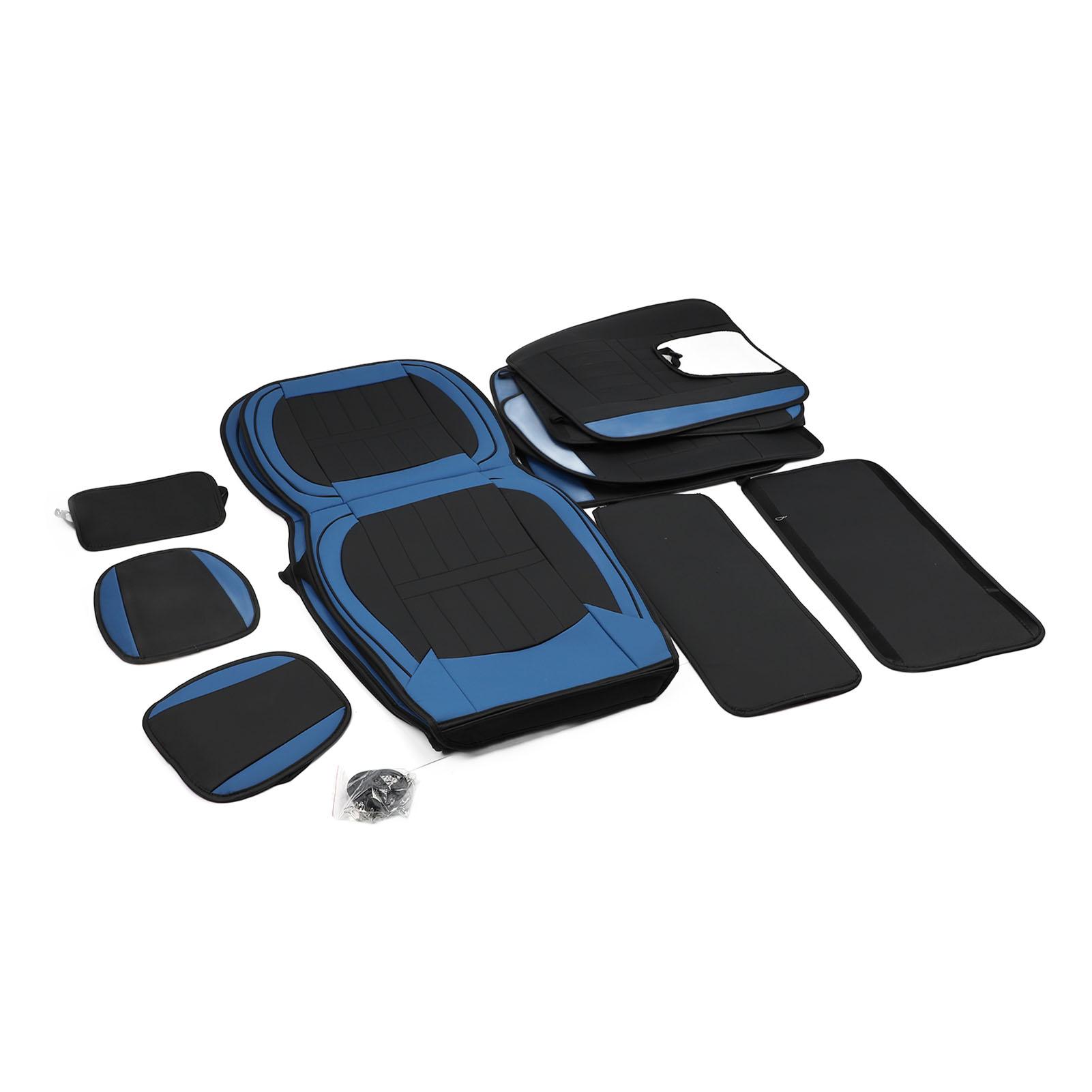 

Car Seat Cover Full Wrapping Leather Enhanced Comfort Breathable Car Seat Protector Cover for Most Vehicle