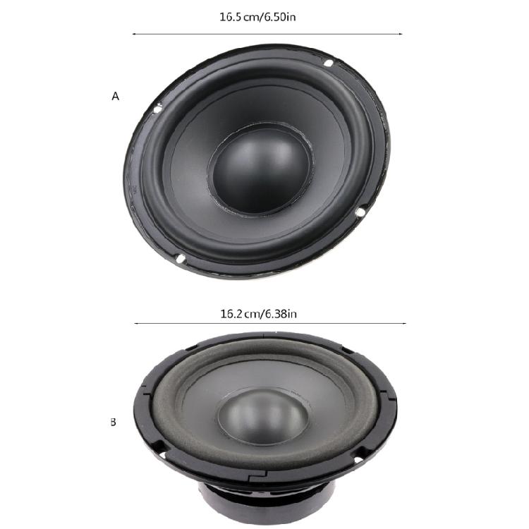 6.5inch Ranges Bass Speaker 4Ohm 30W Woofers Music Speaker Basins Rubber