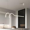 Minimalist Black 1.2m LED Dining Chandelier