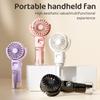 4-Speed Adjustment Mini Handheld Fan Water Mist Strong Wind Mini Fold Fan USB Rechargeable Ultra-quiet Pocket Hand-held Fans