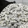 500pcs Mini Dice 8mm Acrylic 6-sided with bag for Party Leisure and Entertainment Gambling Props Chessboard Game Accessories TMZ