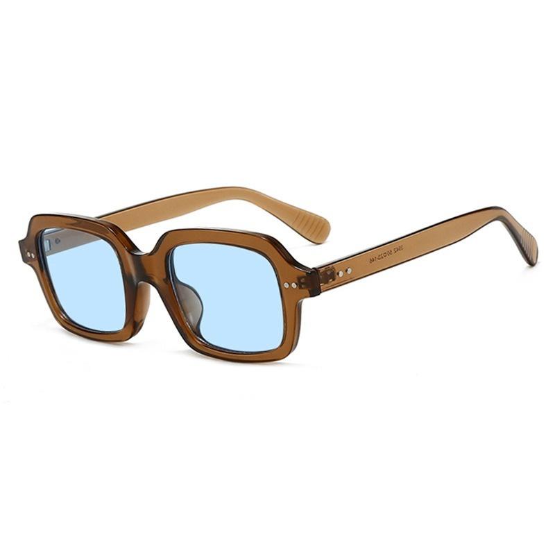 Vintage Punk Rivets Square Sunglasses Women Brand Designer Oversized Retro Black Sun Glasses Shades Men Goggle Oculos De Sol